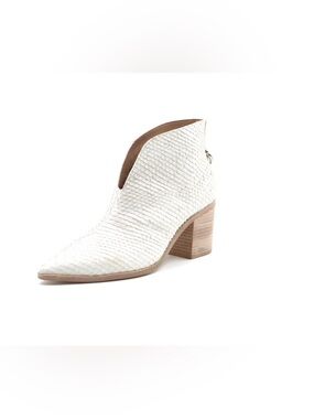 ✨ KAANAS Bellone Open Front Snake Booties – Cream – Size 10 ✨